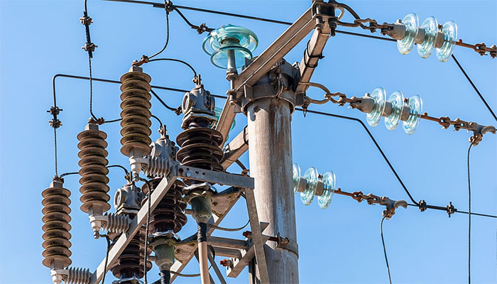 insulator on the power pole