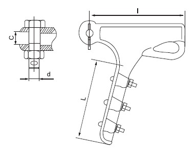 tension clamp drawing