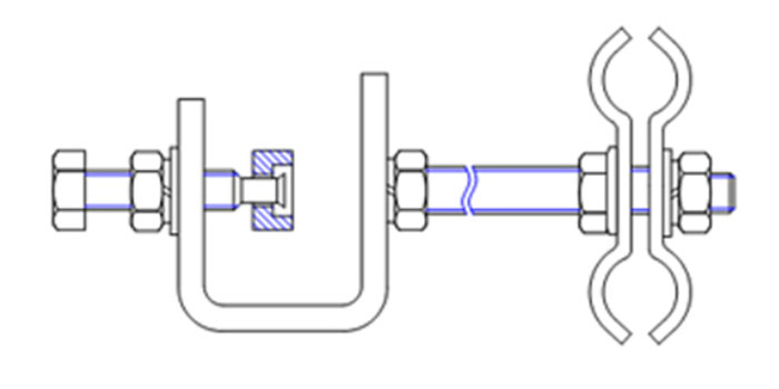downlead clamp drawing