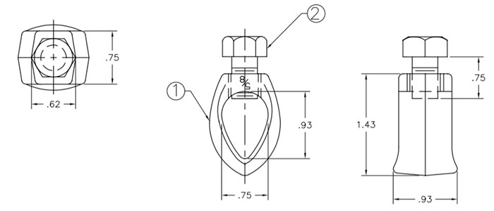 Ground Rod Clamp Drawing