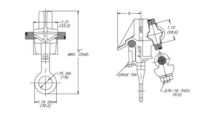 hot line clamp Drawing