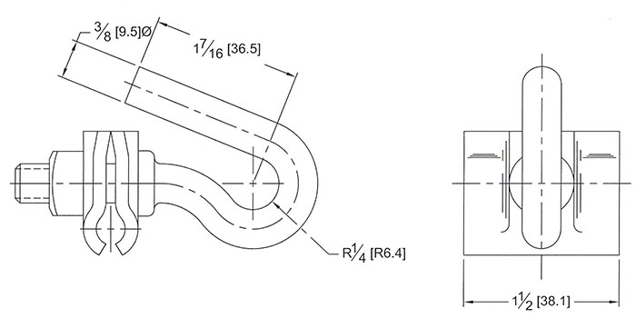 span clamp drawing