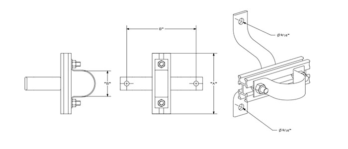 Conduit Standoff Bracket drawing